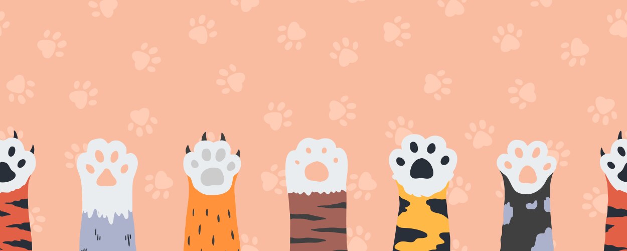 Cartoon Cat Paw Palm Vector Images (over 260)