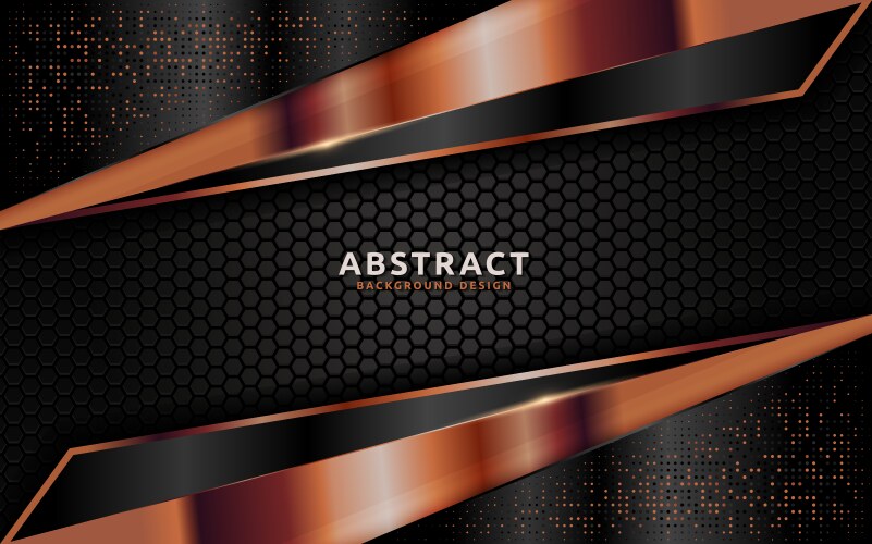 Dark abstract background with overlap layer vector image
