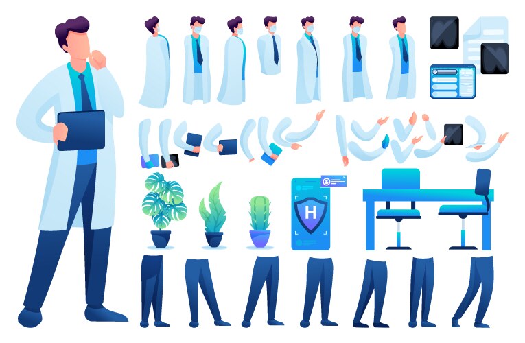 Constructor for creating a doctor n 5 create your vector image