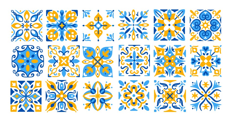 Mediterranean Tile Pattern Vector Image