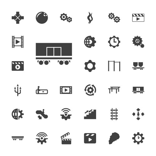 Motion icons (36862080) – Free Vector | VectorStock