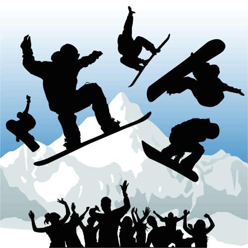 Snowboard Royalty Free Vector Image - VectorStock