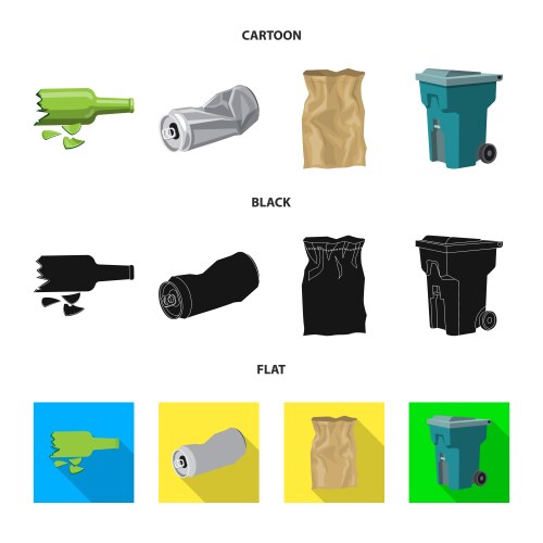 Isolated object of dump and sort symbol vector image