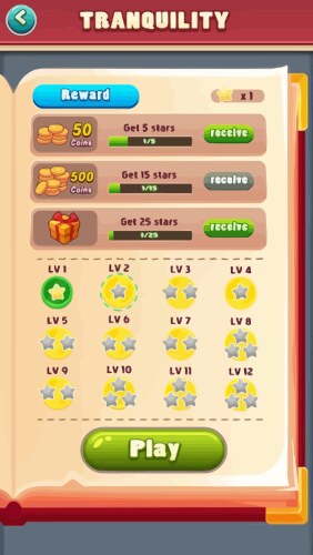 Complete set of level button game ui pop-up icon vector image