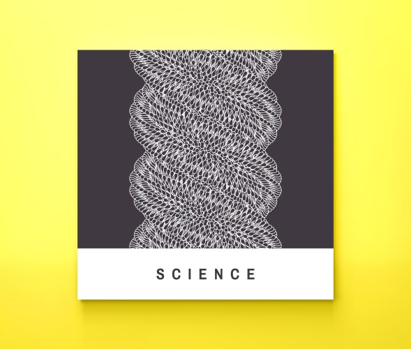 Spiral array with dynamic particles abstract grid vector image
