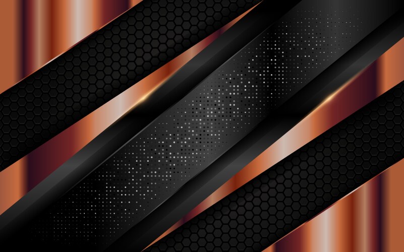 Dark abstract background with overlap layer vector image