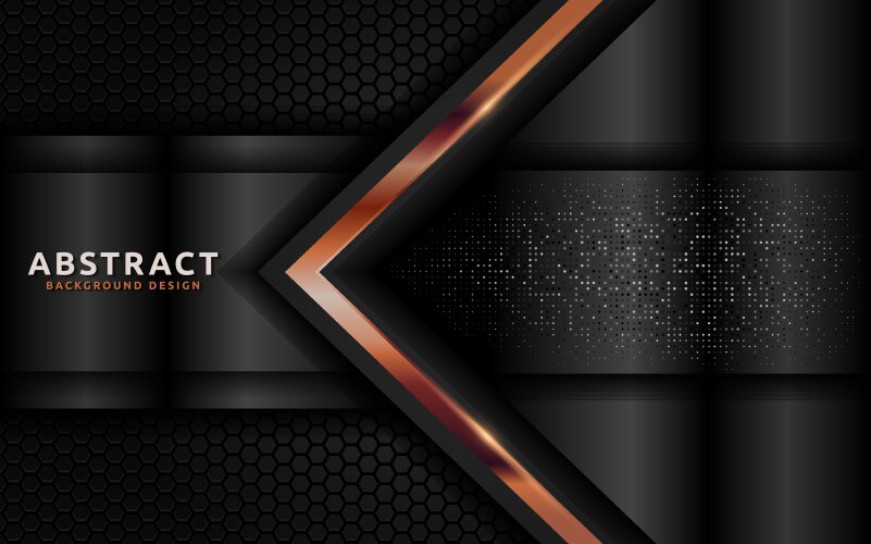 Dark abstract background with overlap layer vector image