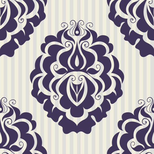 Ornate flowers seamless texture Royalty Free Vector Image