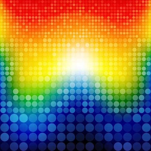 Rainbow seamless texture with white drops Vector Image