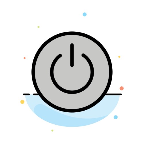 Interface on power ui user abstract flat color vektorbild