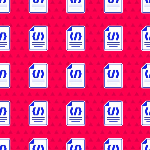 Blue binary code icon isolated seamless pattern vektorbild