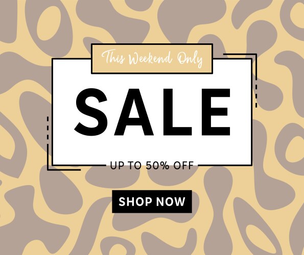 modern sale banner template fashion design vector image