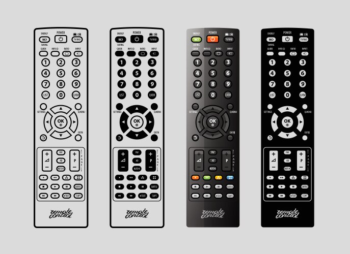 tv remote control vector image