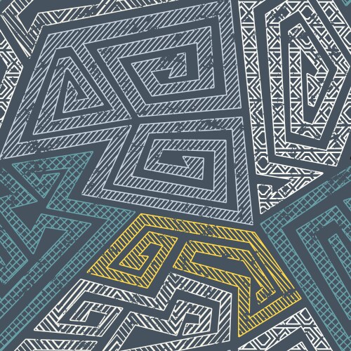 Gray maze seamless pattern Royalty Free Vector Image