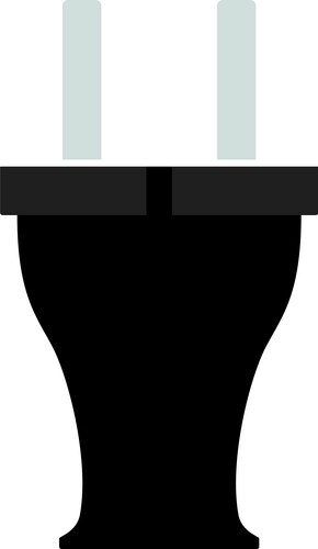 Electrical grounding solid icon electric earthing Vector Image