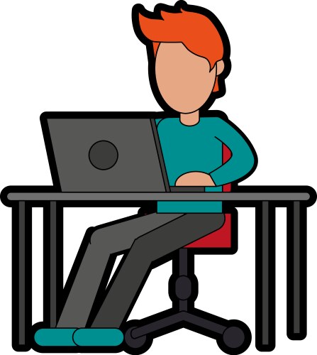 Computer Someone Using Vector Images (17)