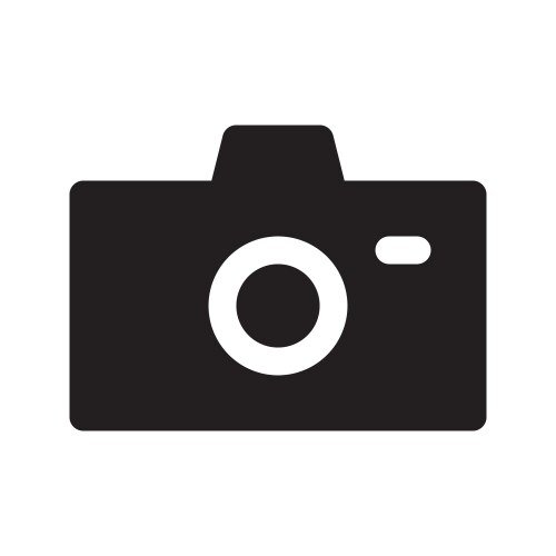 Camera icon suitable for user interface element vector image