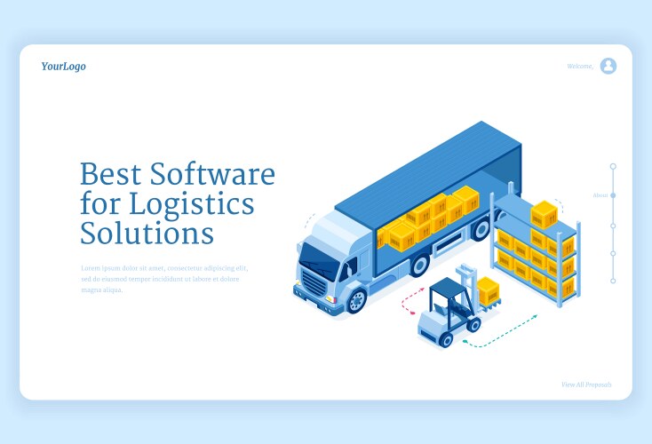 Logistics Poster Template Vector Images (over 1,100)