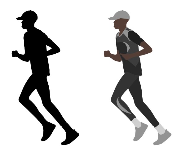 Abstract runner Royalty Free Vector Image - VectorStock