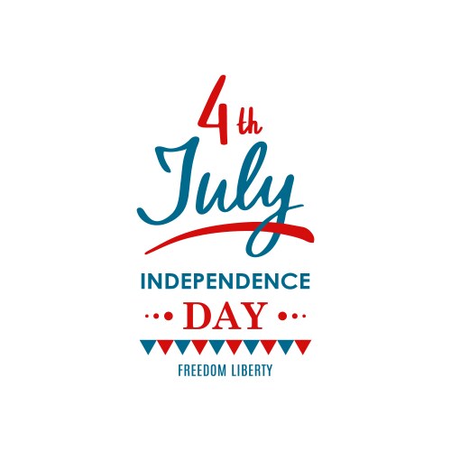 Happy united states independence day 4th of july Vector Image