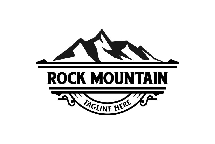 Mountain Expedition Badge Vector Image