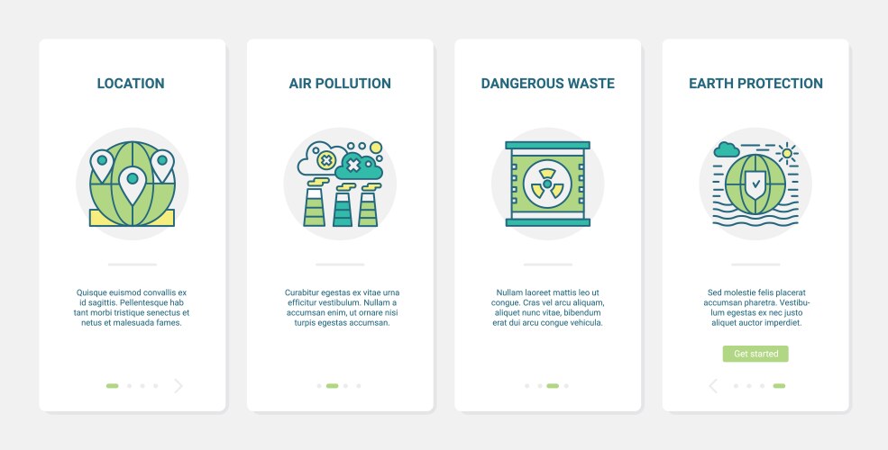 Creative education productivity processes ux ui Vector Image