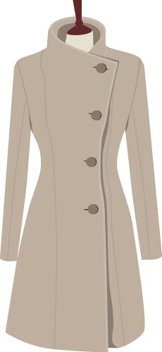 Red coat Royalty Free Vector Image - VectorStock