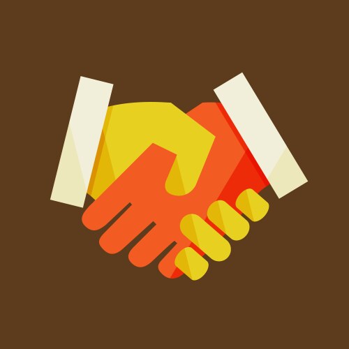 Handshake icon Royalty Free Vector Image - VectorStock