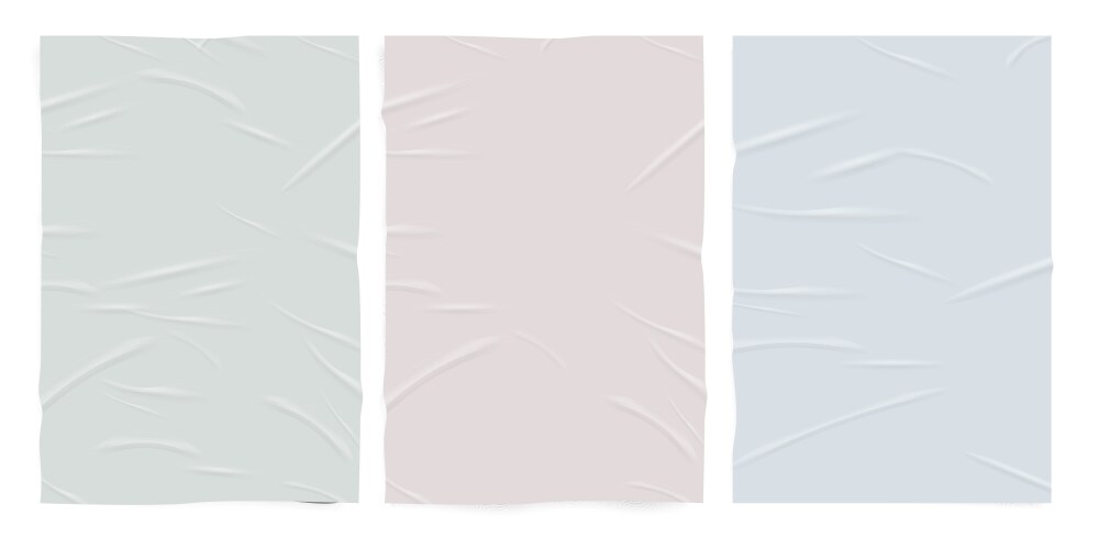 Empty badly glued paper texturepastel colors wet Vector Image