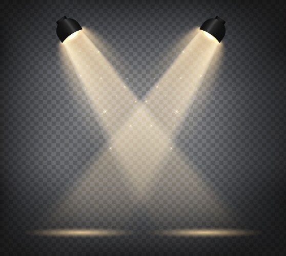 Light effect - spotlight eps 10 Royalty Free Vector Image