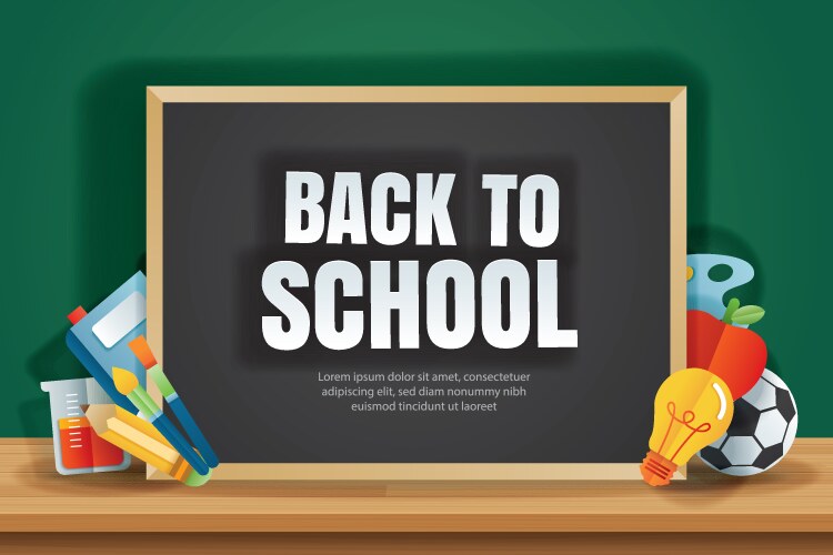 Back to School Education Banner Vector Image