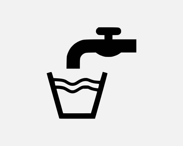Drinking tap water icon Vector Image