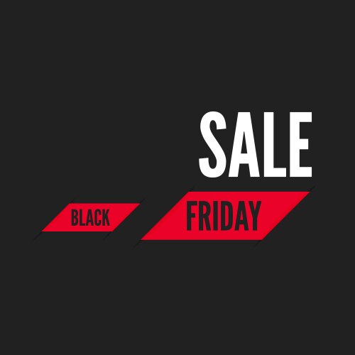 Black friday sale vector image