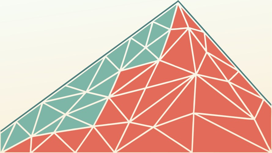 Dynamic geometric triangle pattern design element vector image