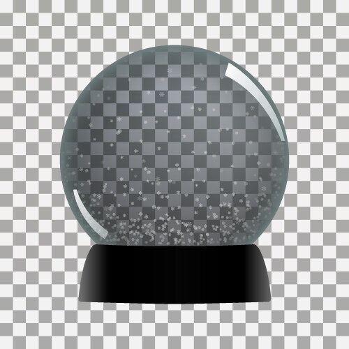 Empty snow globe Royalty Free Vector Image - VectorStock