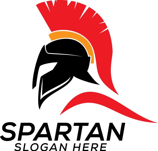 Head spartan logo design template icon Vector Image