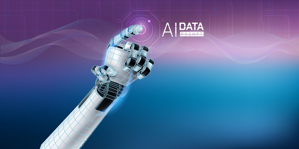 Machine intelligence and data arrays mastering vector image