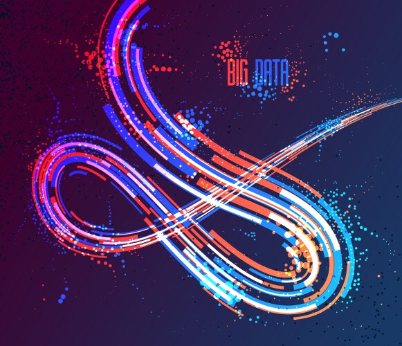 Abstract Dynamic Lines Background vector image