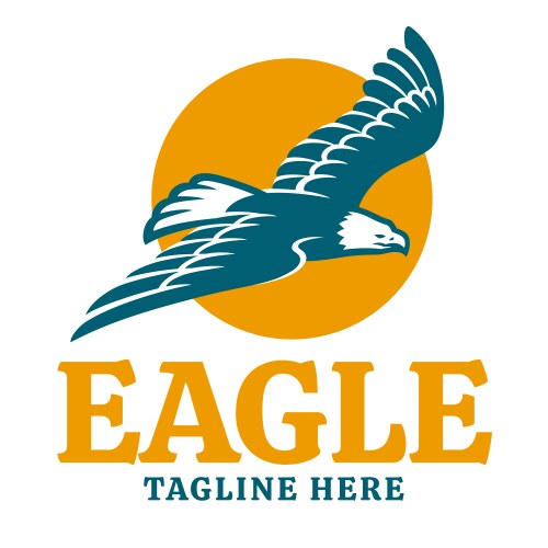 Eagle flying Royalty Free Vector Image - VectorStock