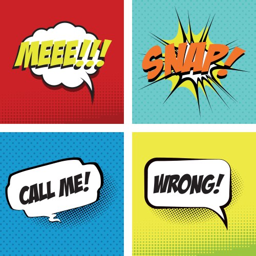 Abstract pop art objects on a special background vector image