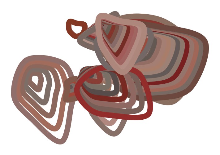 Artistic path lines background pattern abstract vector image