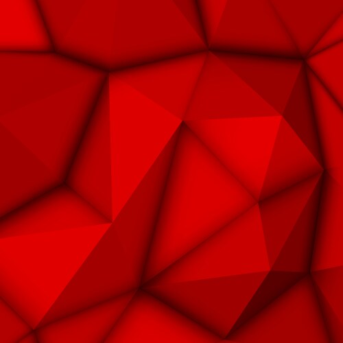 Red abstract polygonal background Royalty Free Vector Image
