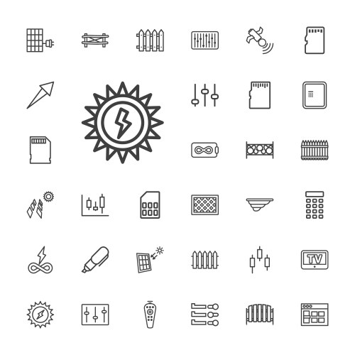 49 panel icons (36168822) – Free Vector | VectorStock