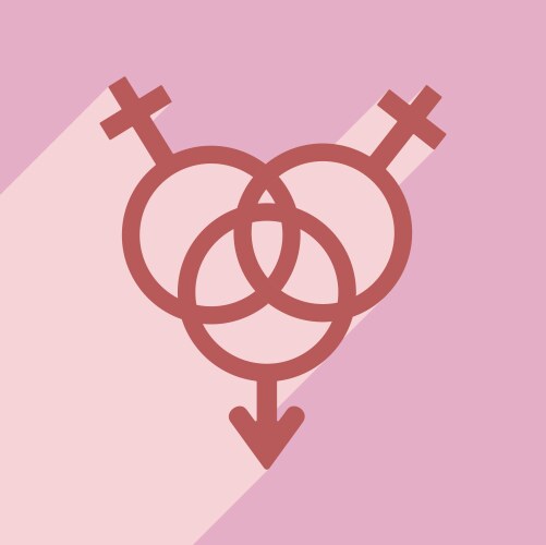 Flat with shadow icon and mobile application vector image