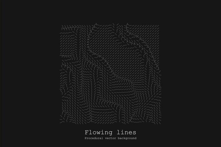Abstract line matrix pattern noise flow dynamic vector image