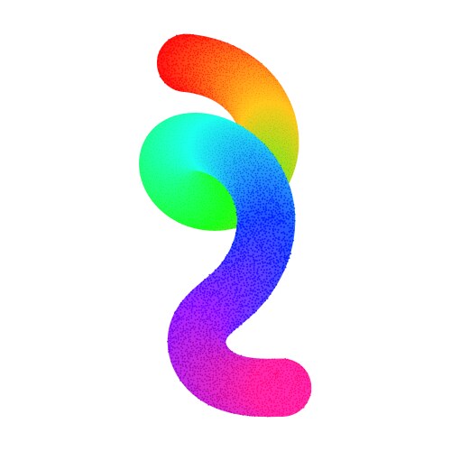 Abstract wavy gradient background with colorful vector image