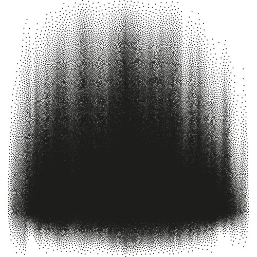 Gradient halftone dots texture overlay Royalty Free Vector