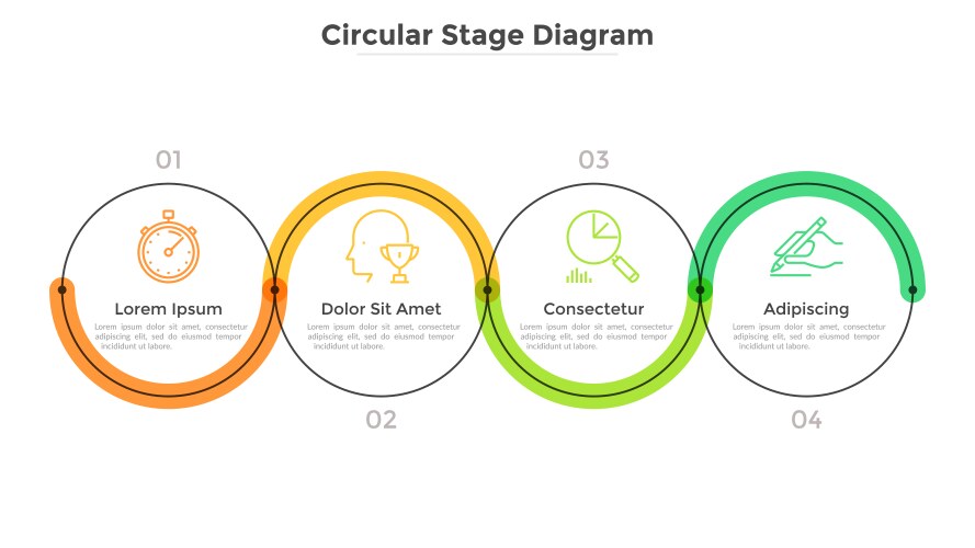 Modern infographic template vector image