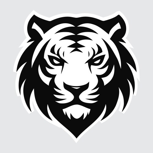 Tiger head logo Vector Image