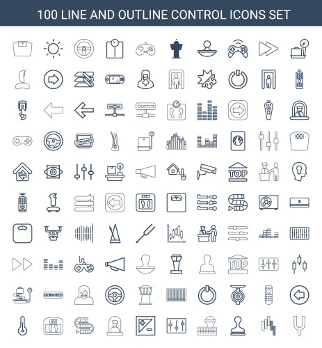 25 control icons (36816859) – Free Vector | VectorStock